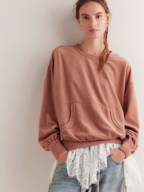 We The Free Preston Velour Pullover Size Medium NWOT